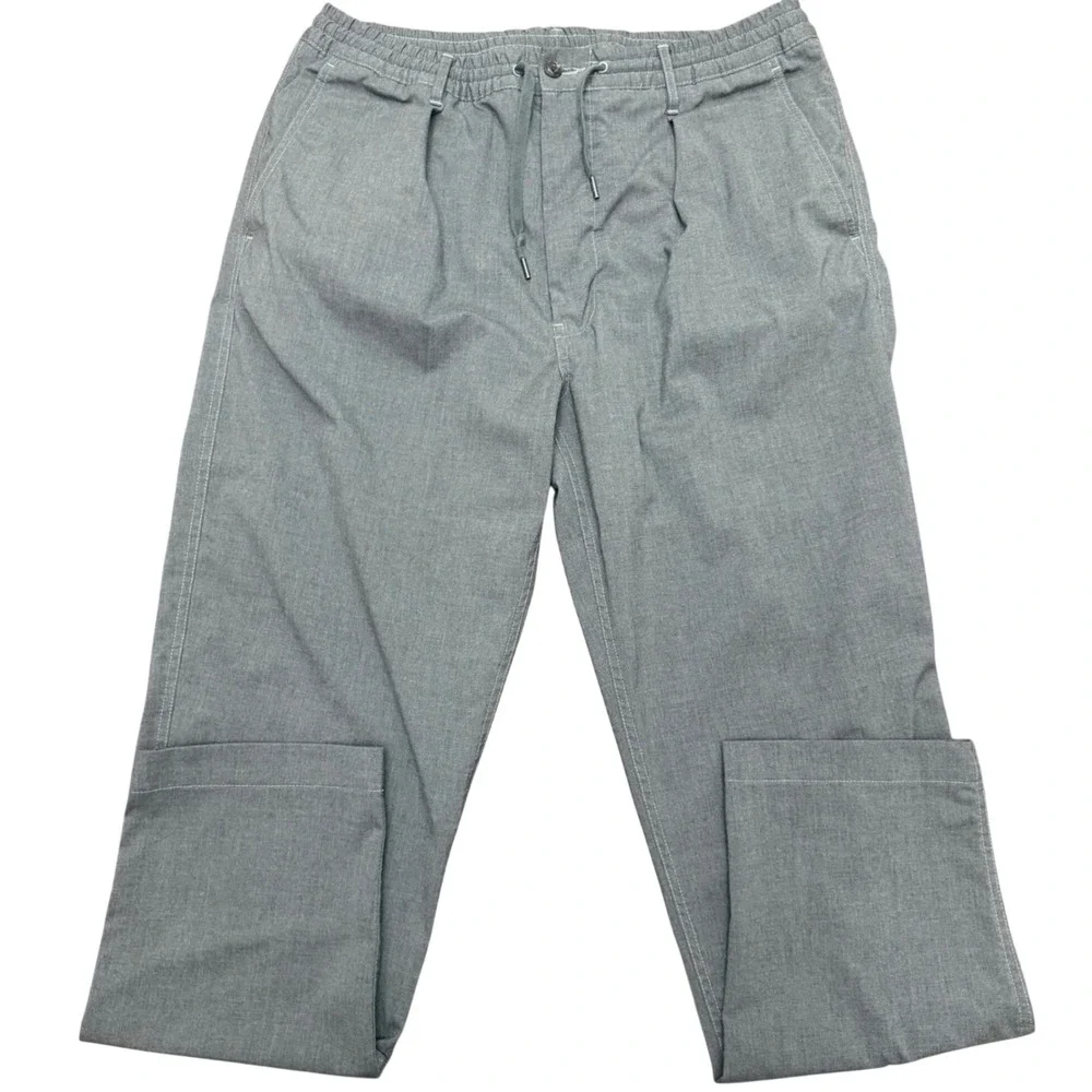 Polo Ralph Lauren Trouser Mens XL Gray Stretch Tailored Slim Fit Drawstring Pant